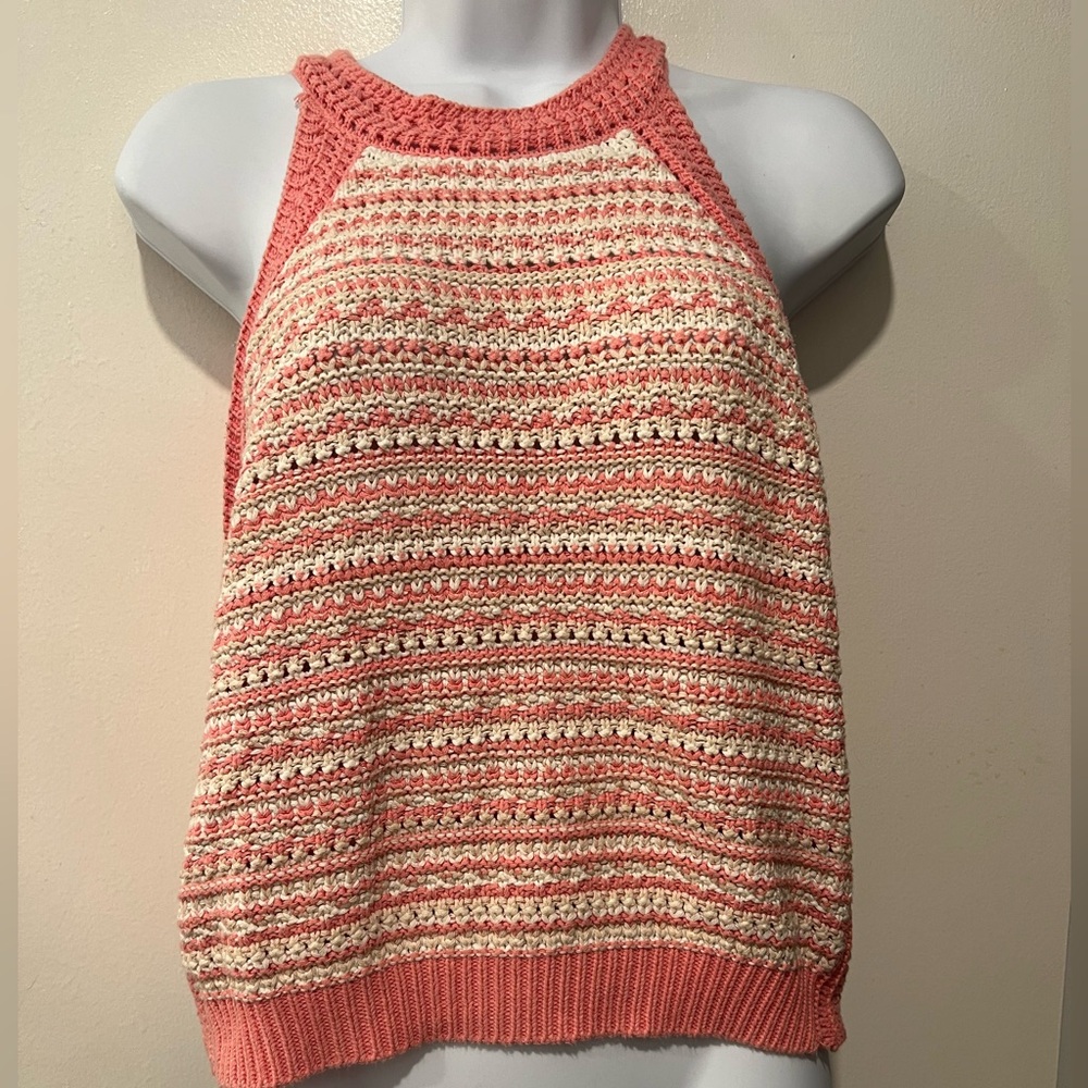 BCBG generation crotchet halter top